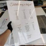 Esküvői dekoráció - esküvőre ültető tábla