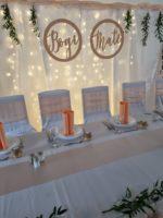 Esküvői dekoráció - esküvői Mr és Mrs vagy név felirat