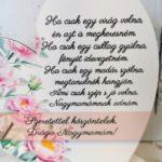 Anyák napi ajándék - díszíthető szív idézettel