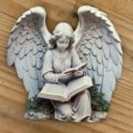 Kegyeleti lézervágott angyal betűző 15cm