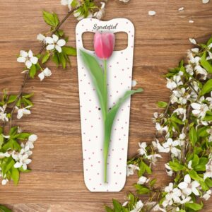 Ballagási ajándék, anyák napi ajándék, szálas művirág tulipán