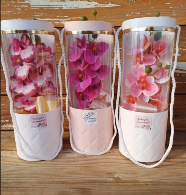 Ajándék nőnapra: élethű orchidea selyemvirág