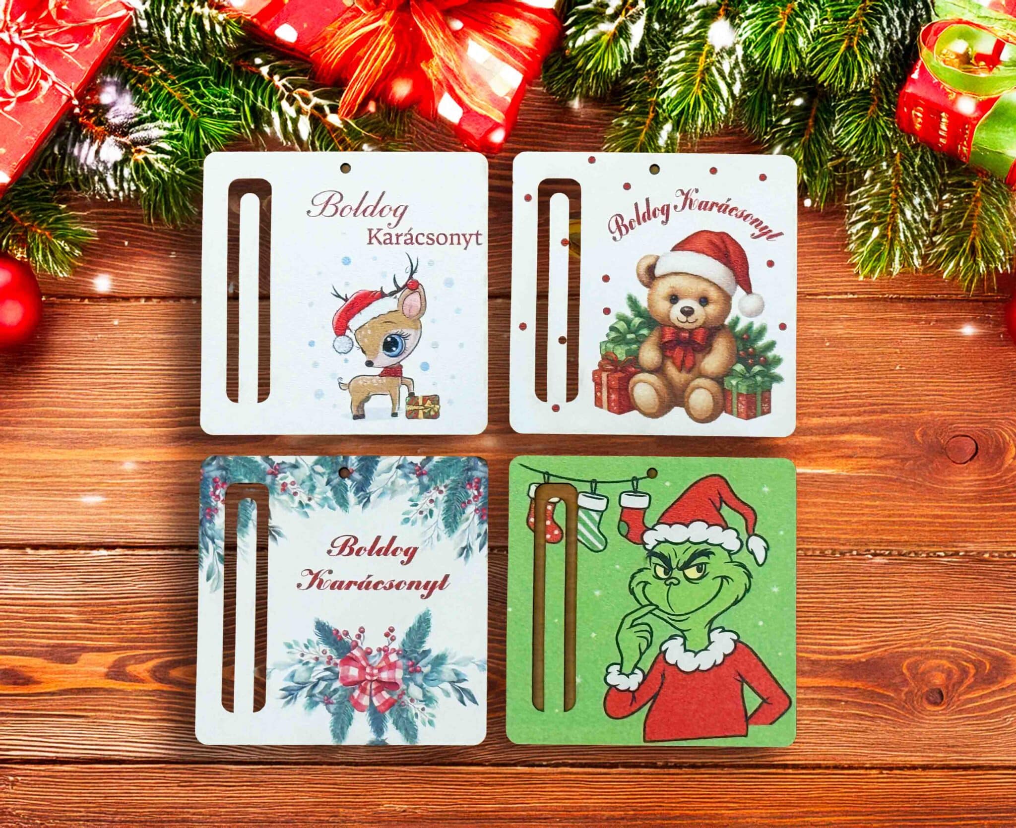 Karácsonyi pénzátadó táblácska – Minikek egyedi karácsonyi ajándék